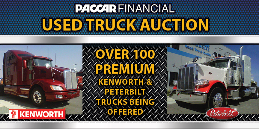 Used Truck Auction - Over 100 premium Kenworth & Peterbilt trucks being offered.
